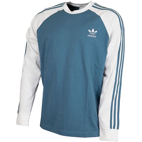 adidas longsleeve 3 stripes grau weiß|adidas Adicolor Classics 3.